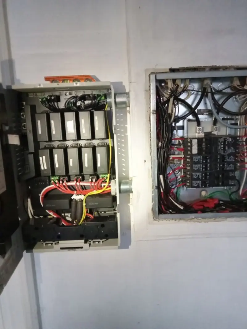 Electrical panel upgrade completed for Security Camera Wiring in Perkasie